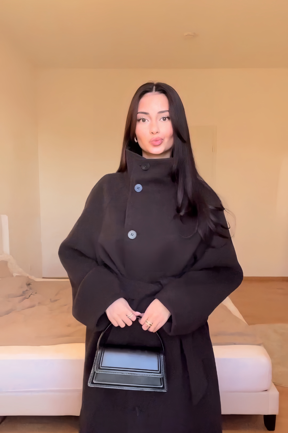 Clair Maison™ | Manteau croisé col montant