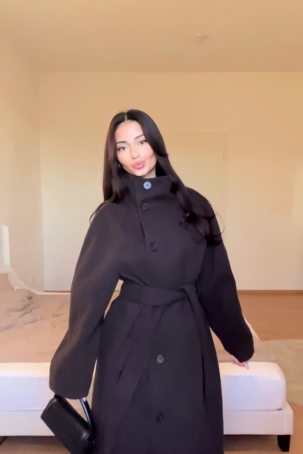 Clair Maison™ | Manteau croisé col montant