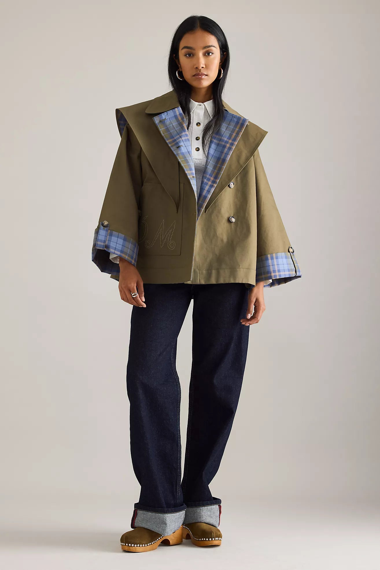 Clair Maison™ | Trench-Crop Réversible Olivia