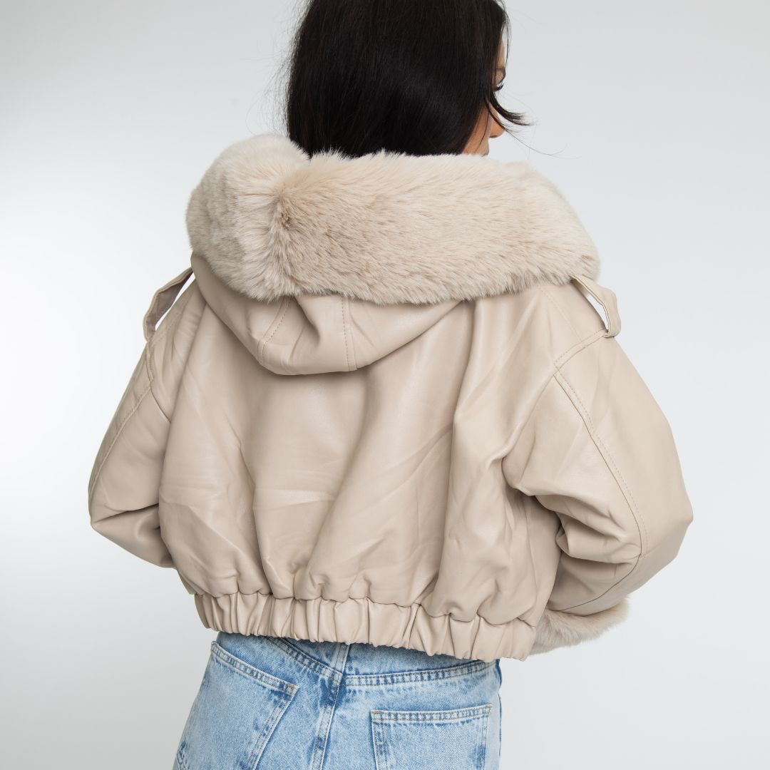 Clair Maison™ | Veste Pilote avec Fourrure Synthétique