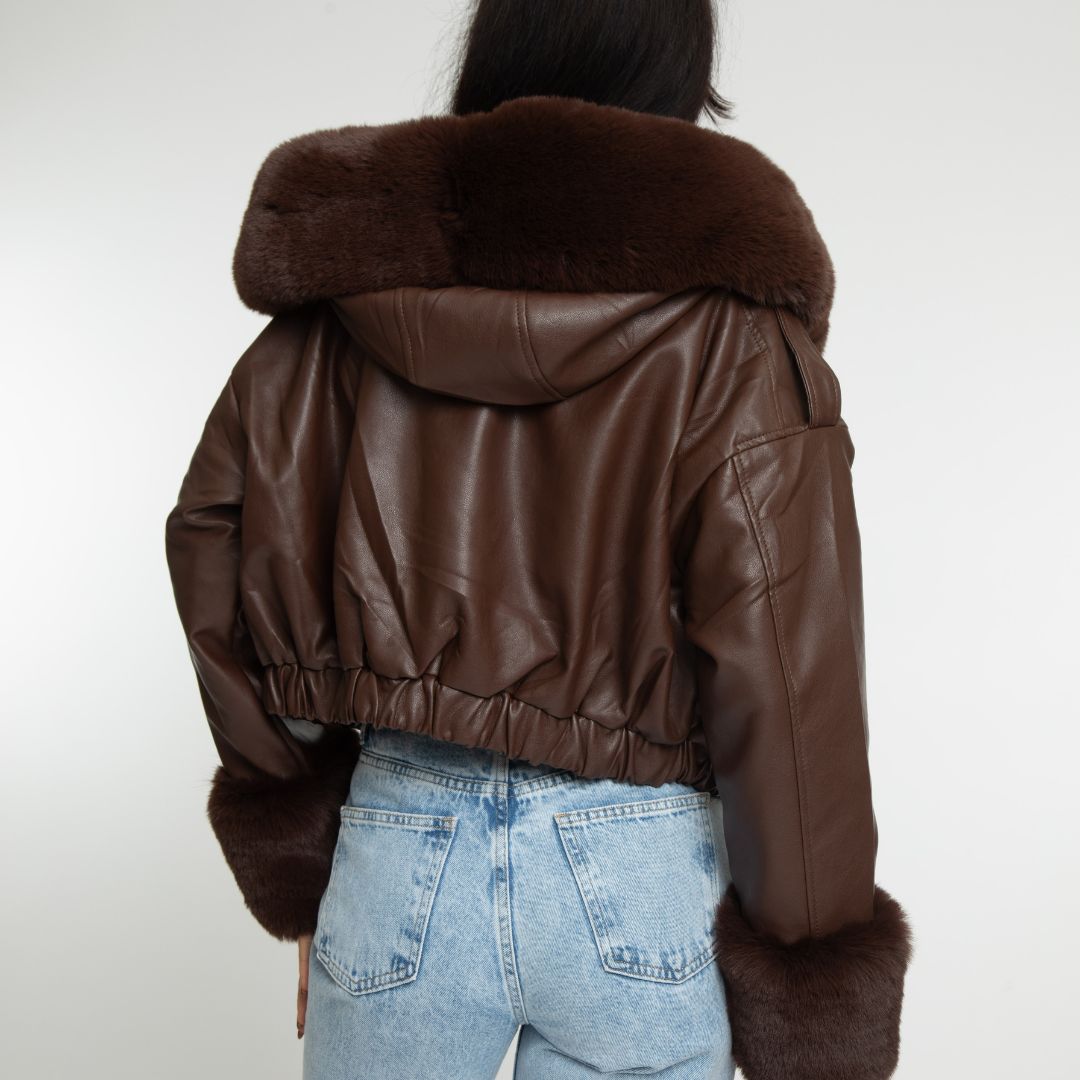 Clair Maison™ | Veste Pilote avec Fourrure Synthétique