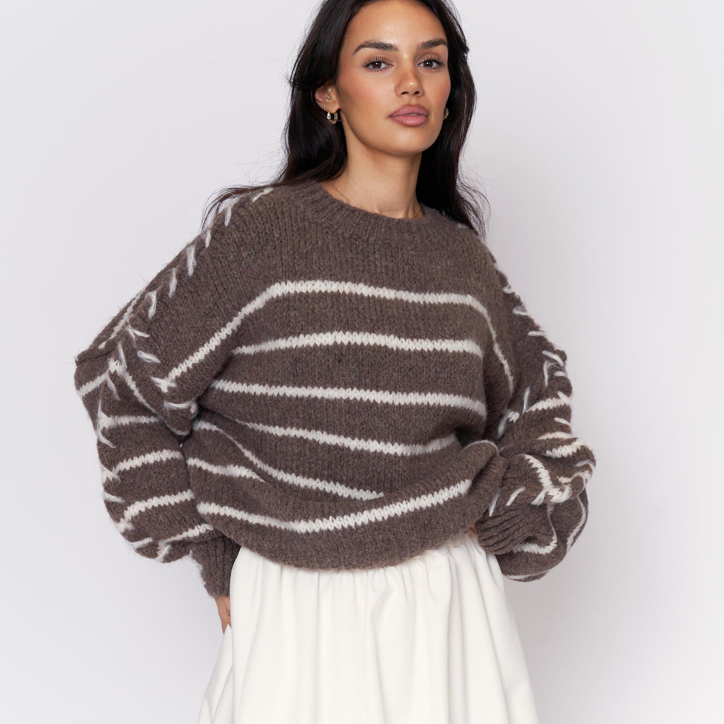 Clair Maison™ | Pull Oversize Rayures Confort