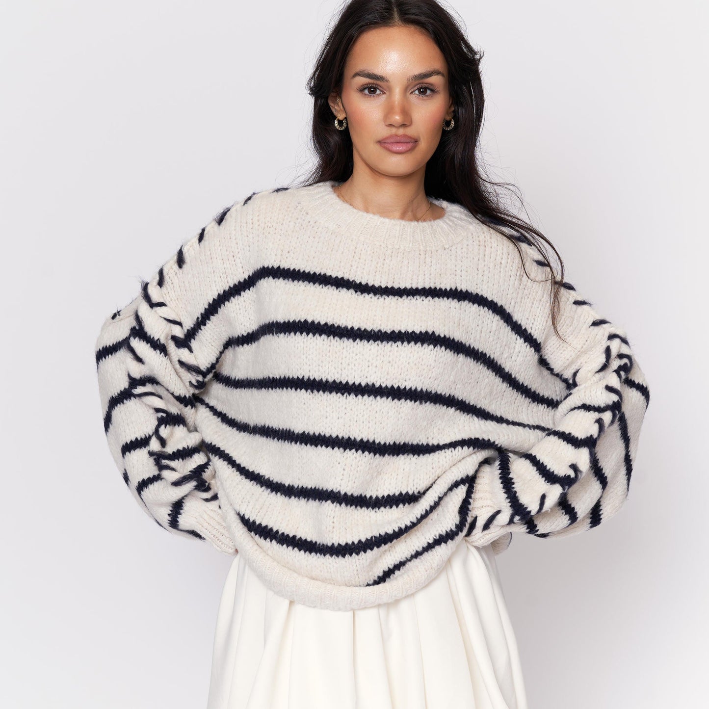 Clair Maison™ | Pull Oversize Rayures Confort