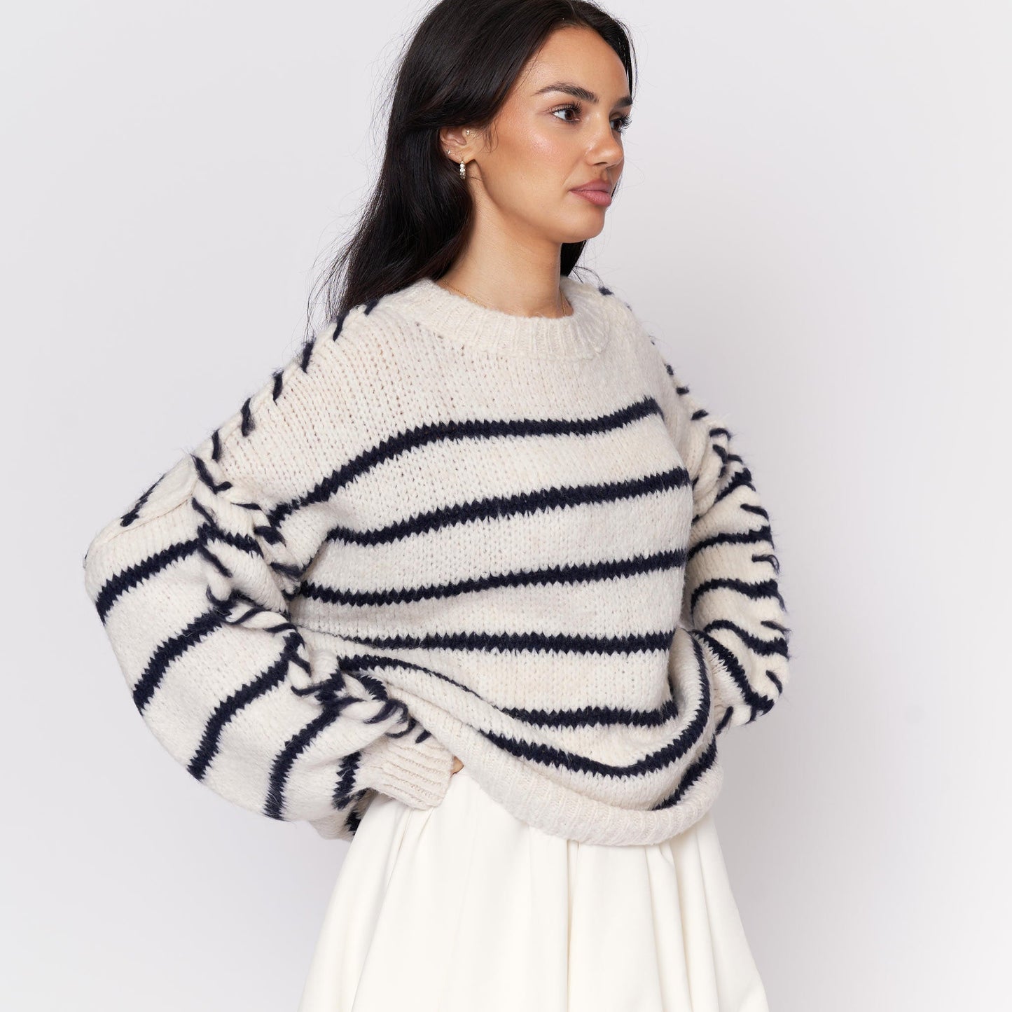 Clair Maison™ | Pull Oversize Rayures Confort