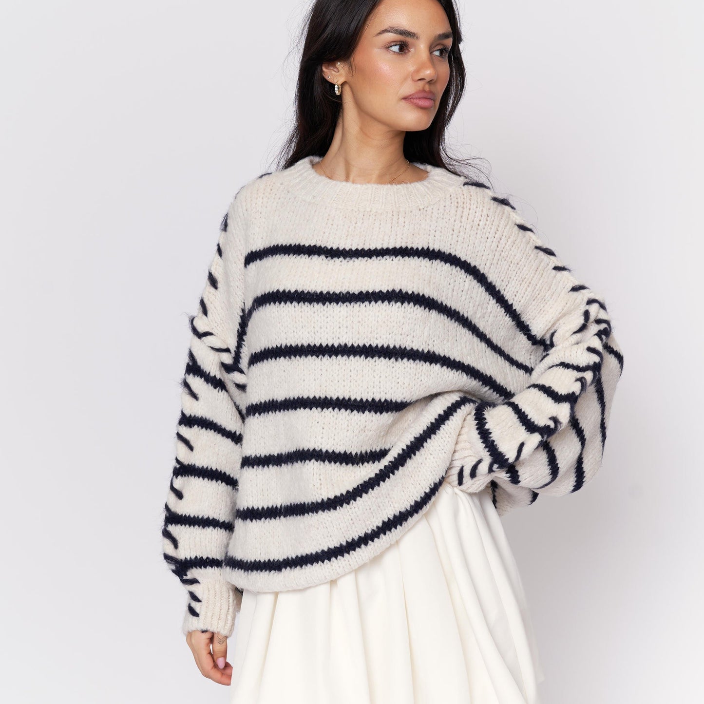 Clair Maison™ | Pull Oversize Rayures Confort