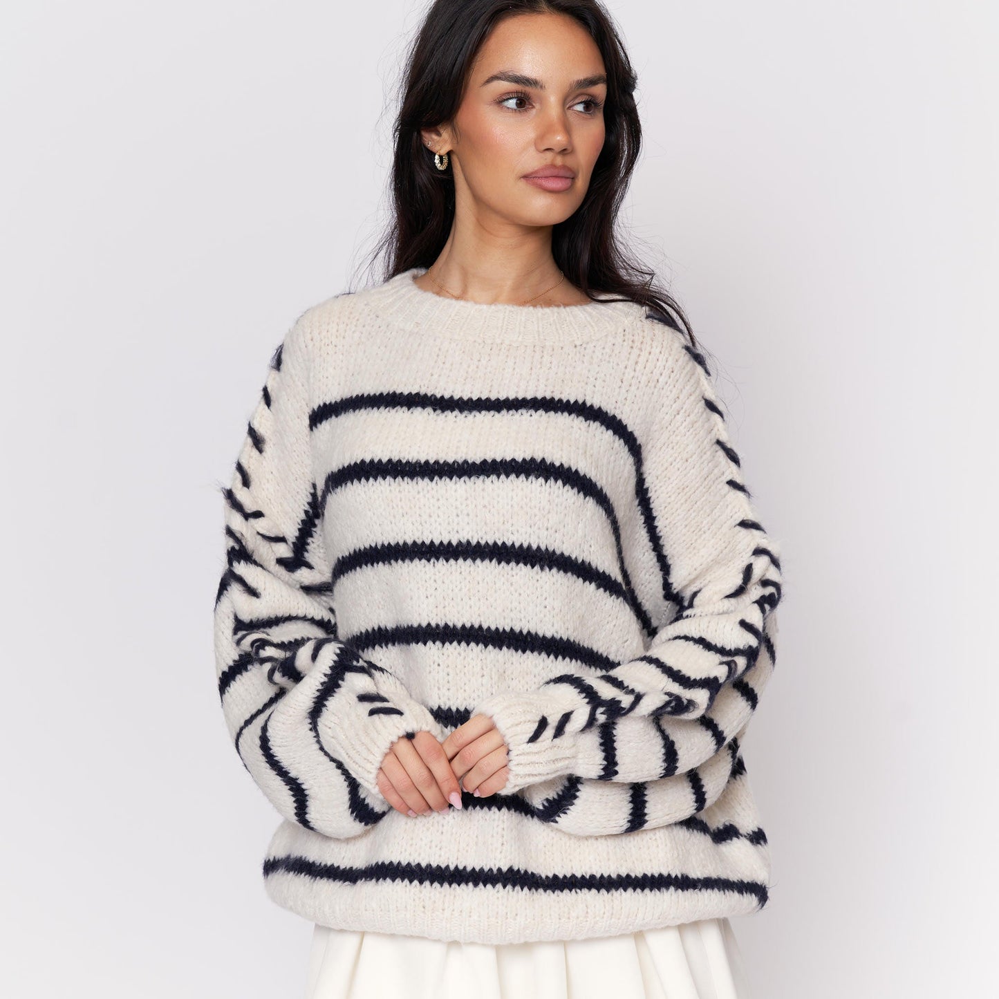 Clair Maison™ | Pull Oversize Rayures Confort