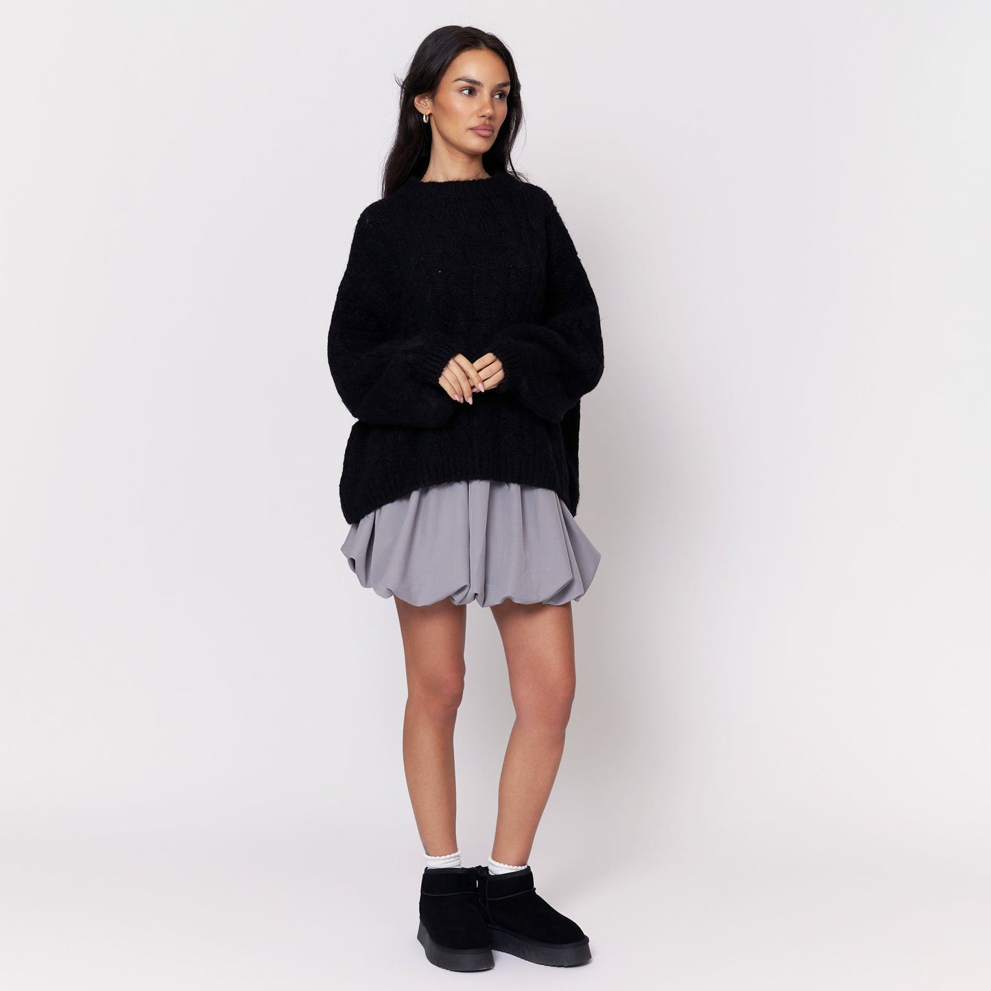 Clair Maison™ | Pull Oversize Doux avec Motif en Relief