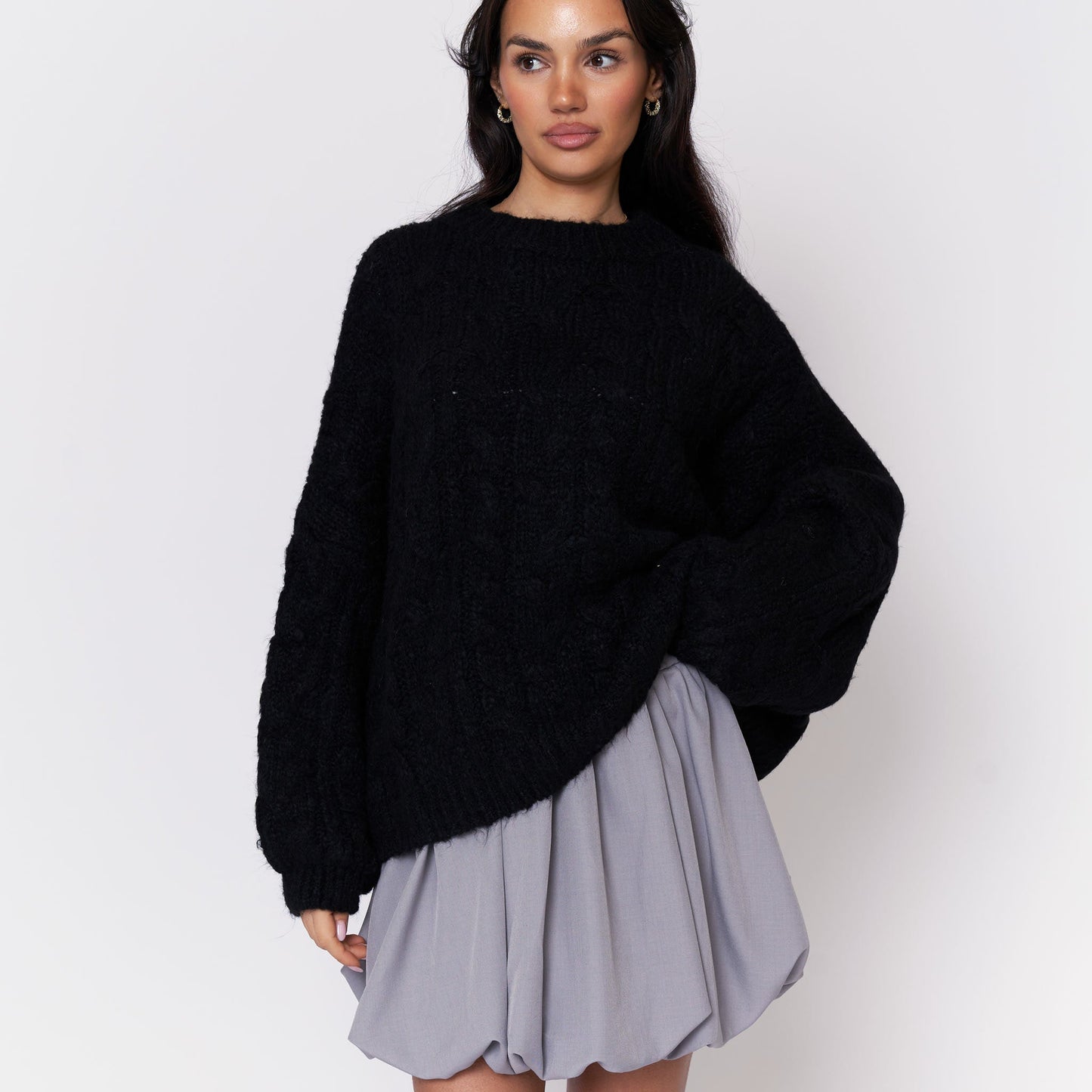 Clair Maison™ | Pull Oversize Doux avec Motif en Relief