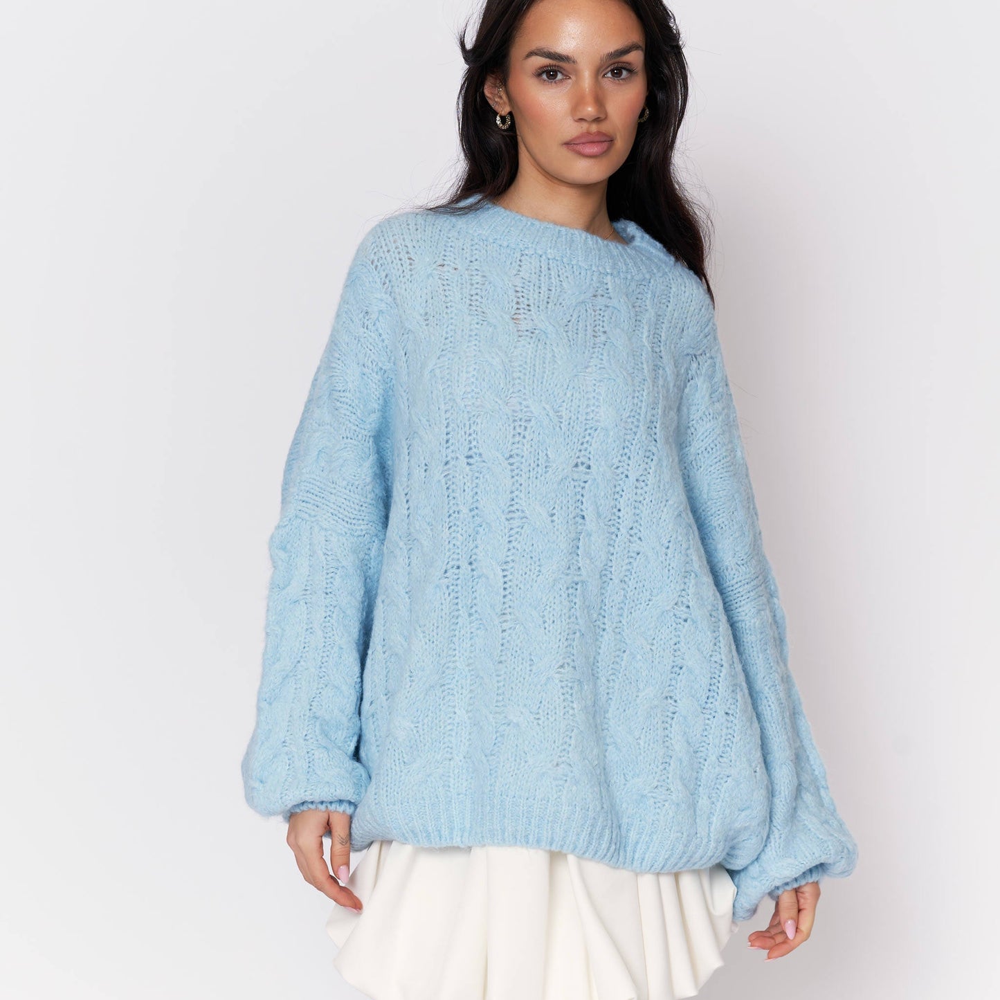 Clair Maison™ | Pull Oversize Doux avec Motif en Relief