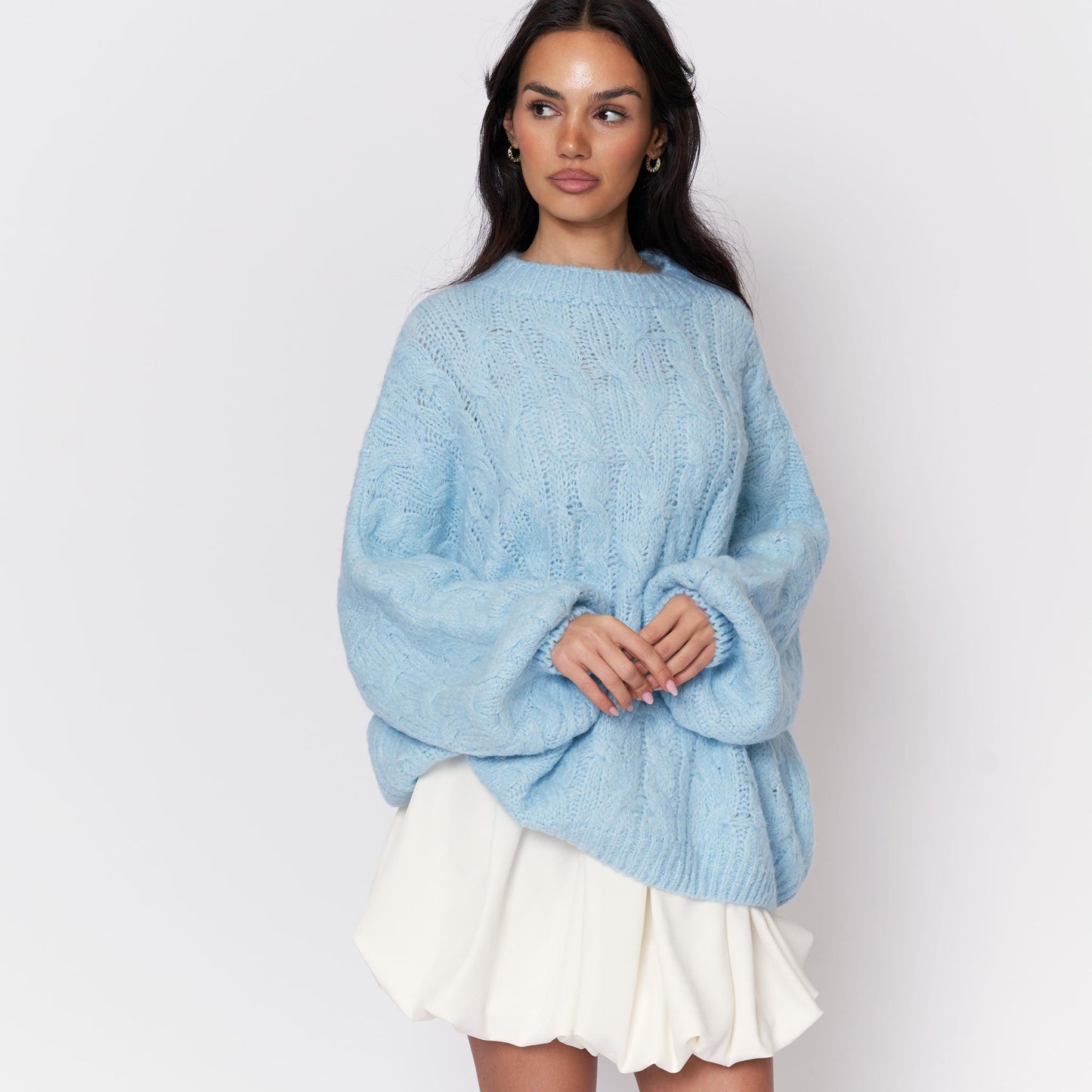 Clair Maison™ | Pull Oversize Doux avec Motif en Relief
