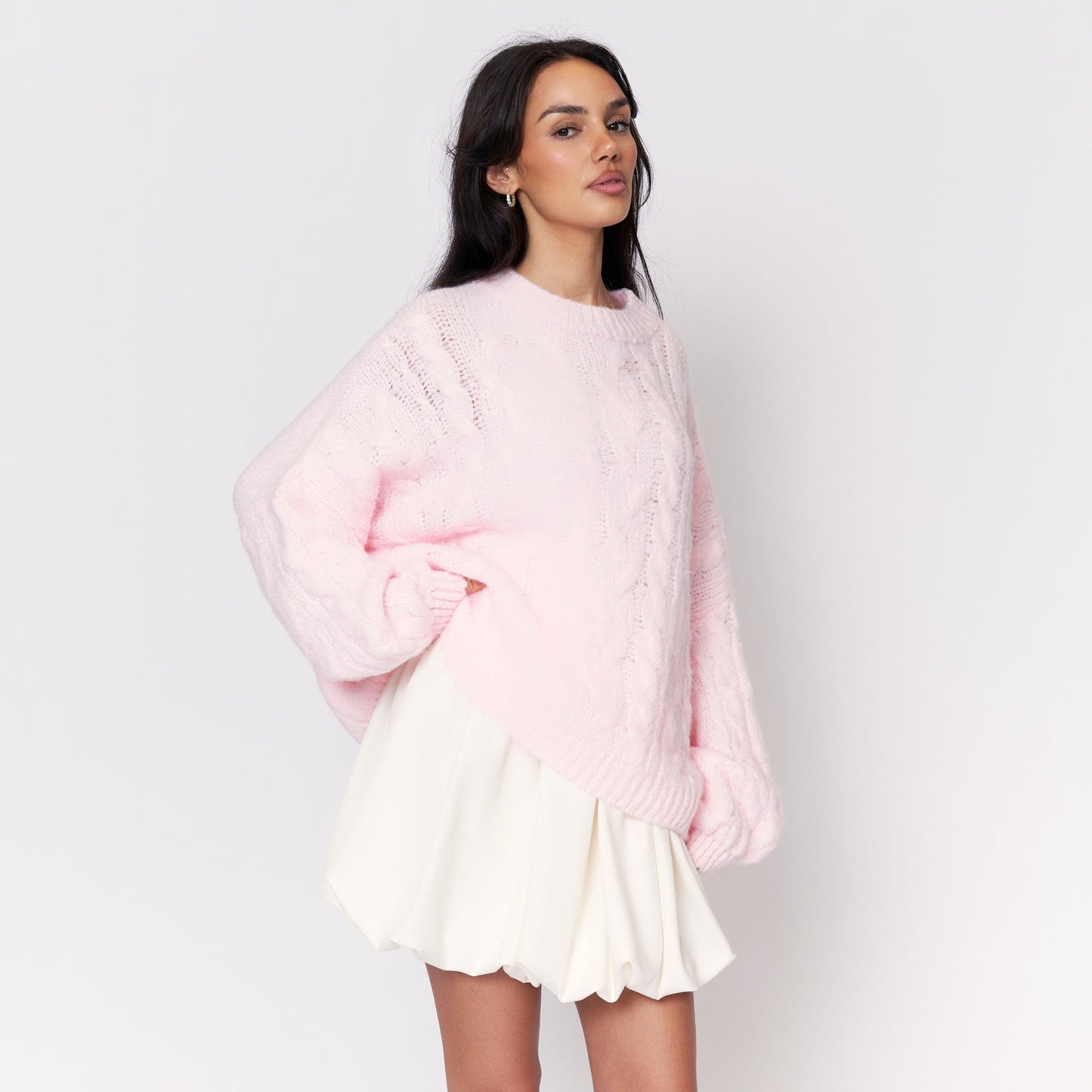 Clair Maison™ | Pull Oversize Doux avec Motif en Relief