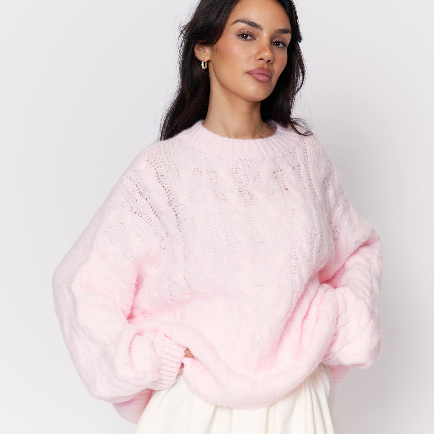 Clair Maison™ | Pull Oversize Doux avec Motif en Relief