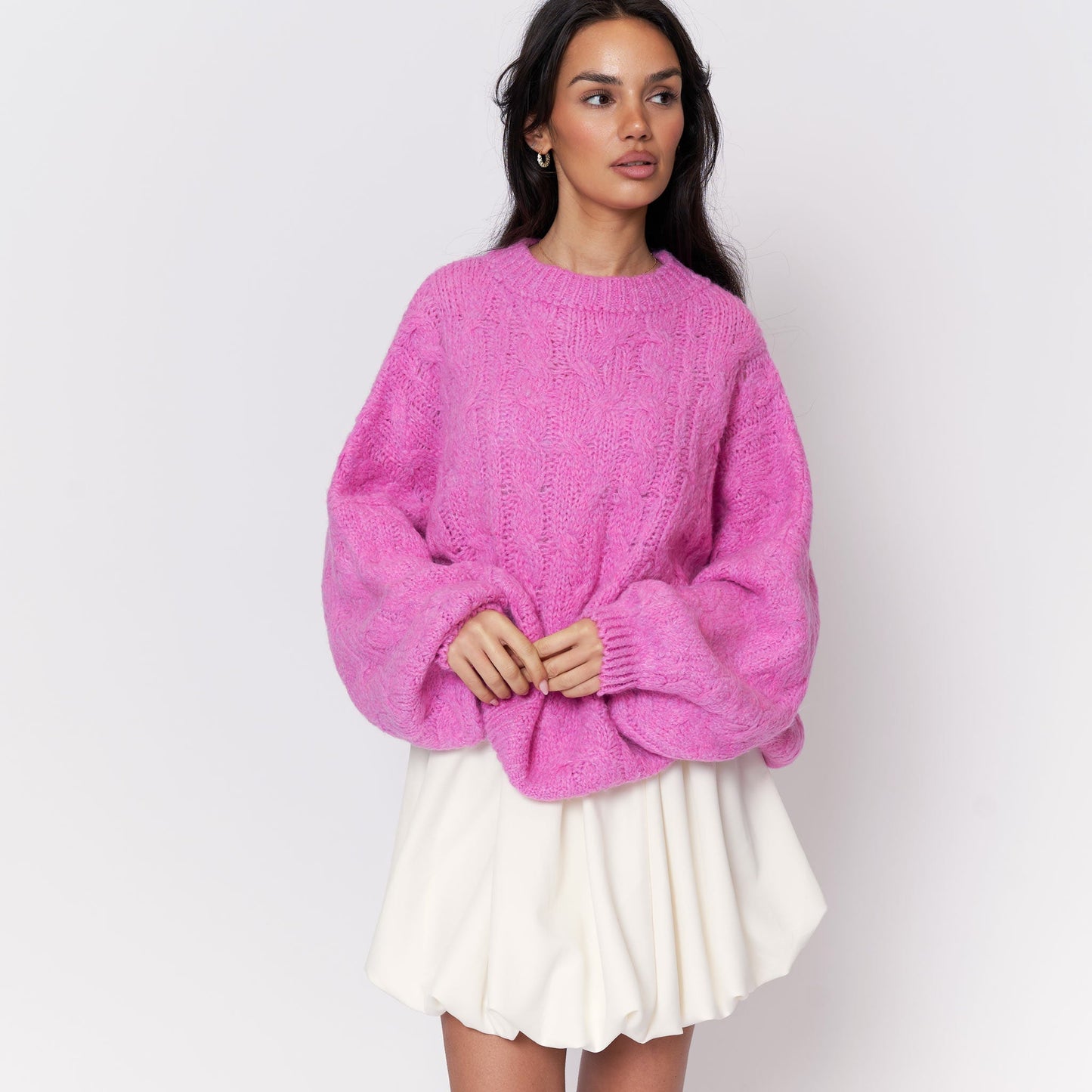 Clair Maison™ | Pull Oversize Doux avec Motif en Relief