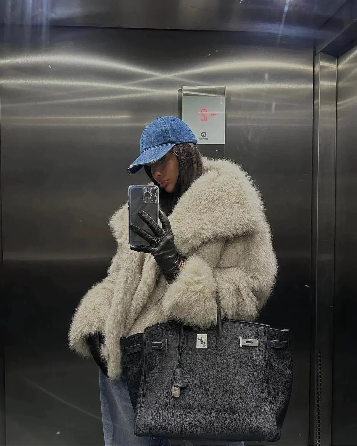 Clair Maison™ | Becca Manteau en fourrure