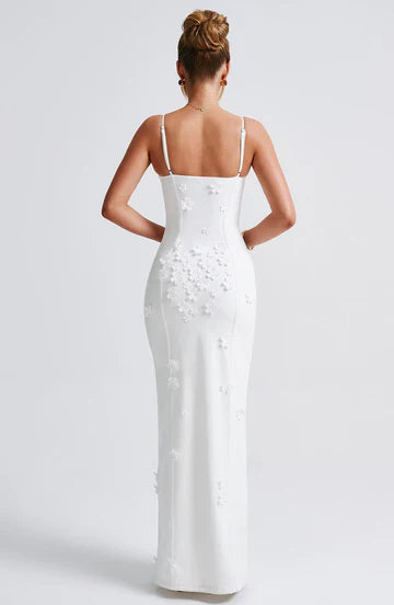 Clair Maison™ | Mina - Robe Maxi avec Appliqué