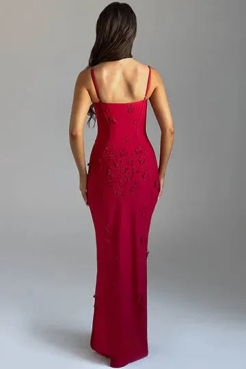 Clair Maison™ | Mina - Robe Maxi avec Appliqué