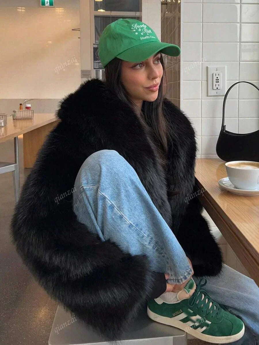 Clair Maison™ | Becca Manteau en fourrure