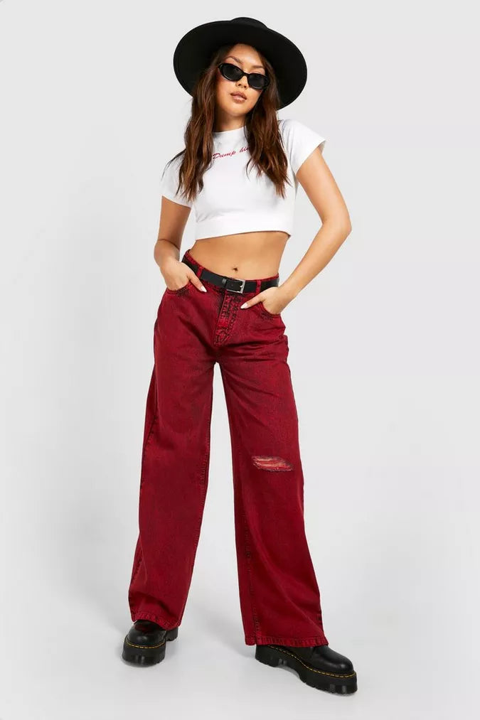 Clair Maison™ | Jeans Rouges Rosie
