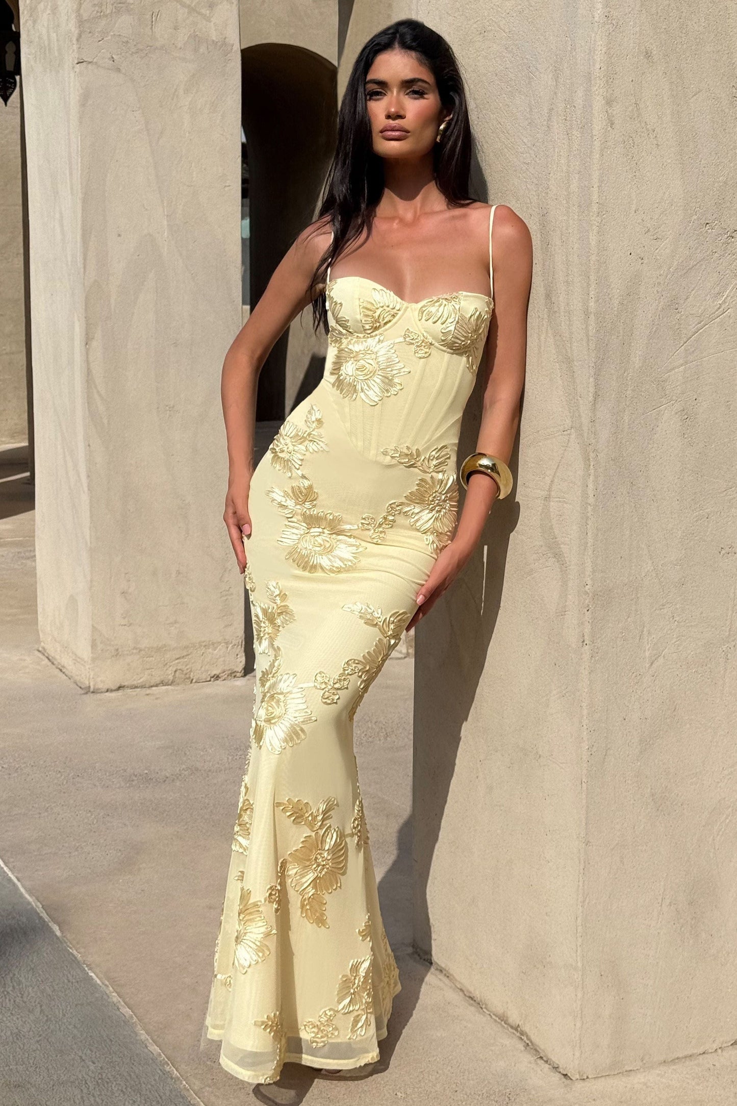 Clair Maison™ | Robe Maxi Velours