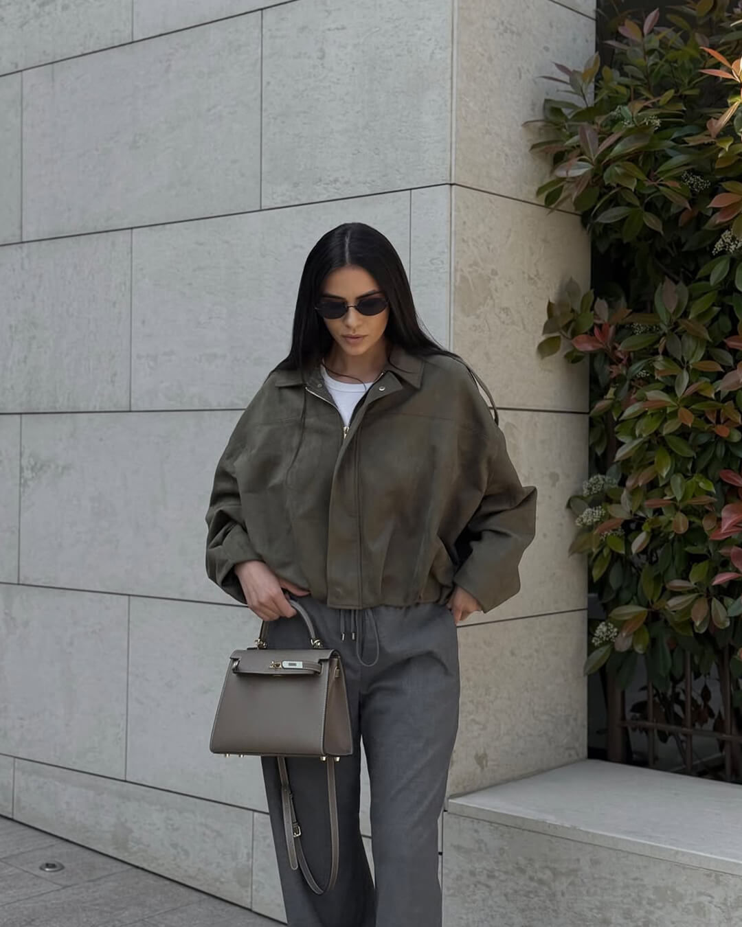 Clair Maison™ | Veste Bomber en Suède Lara