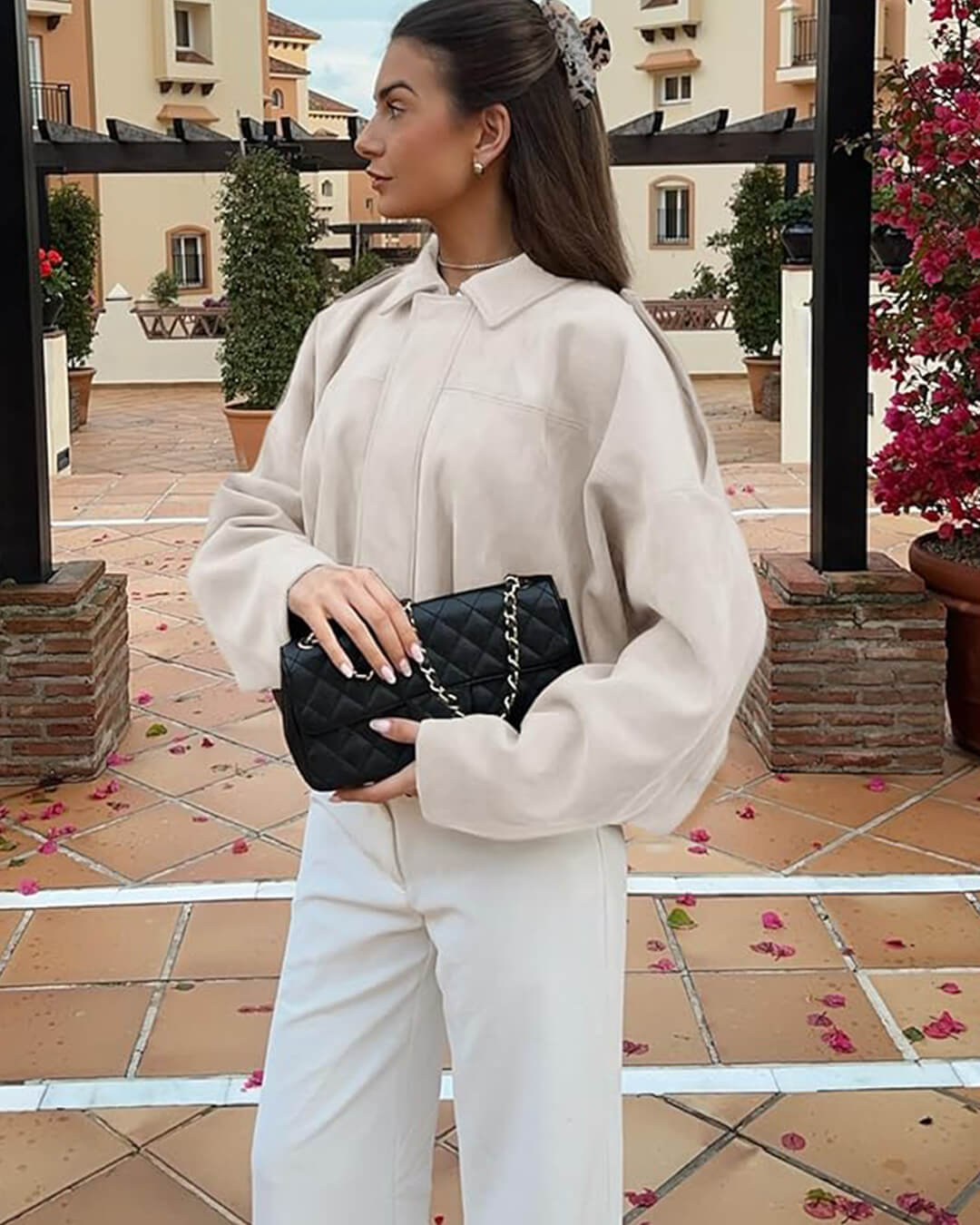 Clair Maison™ | Veste Bomber en Suède Lara