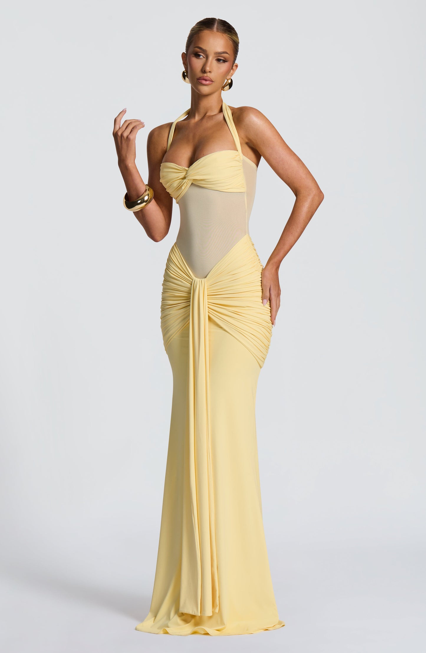 Clair Maison™ | Robe Maxikleid Vixen - Citron