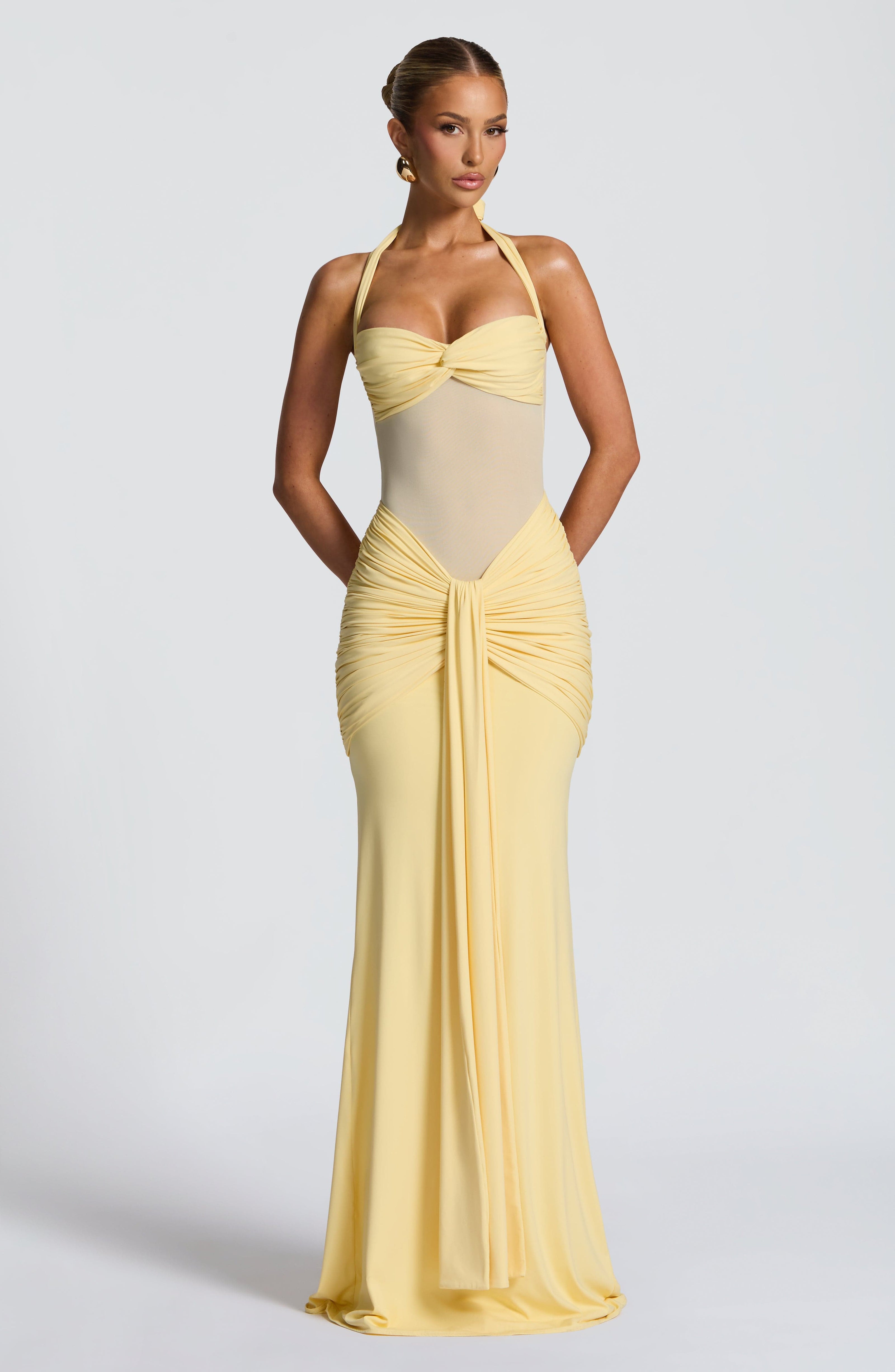Clair Maison™ | Robe Maxikleid Vixen - Citron
