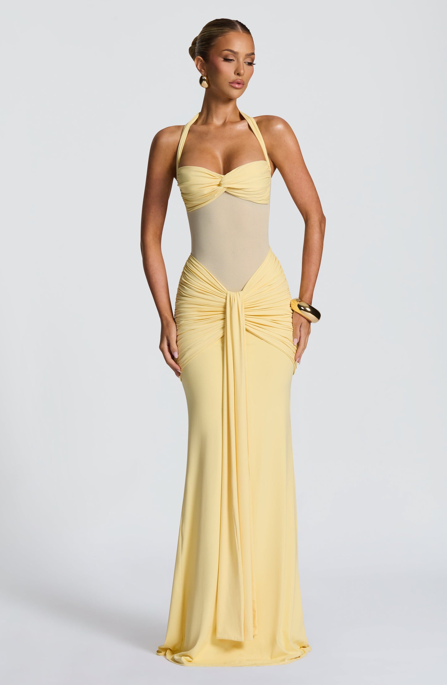 Clair Maison™ | Robe Maxikleid Vixen - Citron